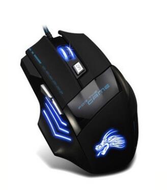 Mouse Gamer RGB 5500DPI USB 7 Botones TOP GAME